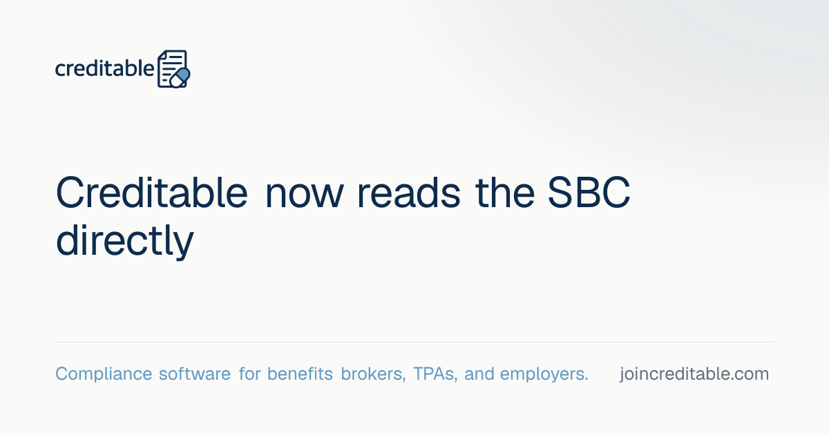 Creditable, LLC article cover: Creditable now reads the SBC directly